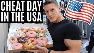 EPIC CHEAT DAY in the USA | IIFYM Full Day of Eating in Boston