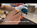 How to tighten the chain on TechKen mini chainsaw