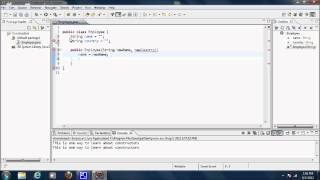 Java Video Tutorial 24: Constructors