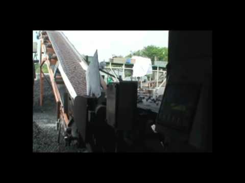 Making playground rubber mulch. Making playground rubber mulch.