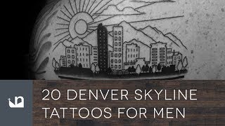20 Denver Skyline Tattoos For Men