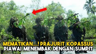 Mematikan! Prajurit Kopassus Ternyata Piawai Menembak dengan Sumpit