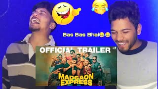 MADGAON EXPRESS Official trailer reaction😂🤣 #bollywood #funnymoments #reaction #funny #vivia #like