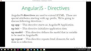 AngularJS Tutorial| part 04 angularjs directives.
