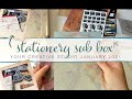 YOUR CREATIVE STUDIO UNBOXING JAN 2021 - Vintage Stationery Subscription Box