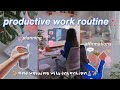 ✨☕remote working *productive* day in my life🌸 working from home & intentional routine