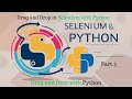 Selenium with Python Tutorial: Part 5: Drag and Drop in Selenium Webdriver with Python