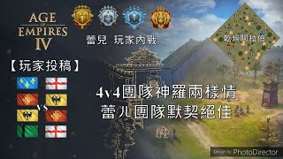 【世紀帝國4】【玩家內戰】4v4團隊神羅兩樣情蕾ㄦ團隊默契絕佳