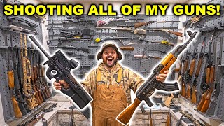 Shooting EVERY GUN in My HIDDEN VAULT!!!