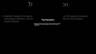 Mint Trial: Transfusion trigger in AMI