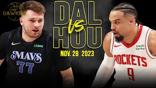 Dallas Mavericks vs Houston Rockets Full Game Highlights | Nov 28, 2023 | FreeDawkins