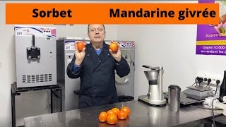 comment faire une mandarine givrée