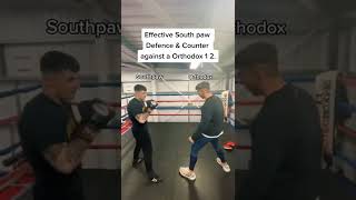 Boxing: Effective Southpaw Defence \u0026 Counter against a Orthodox 1-2!🥊🔥