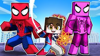 O FILHO do HOMEM ARANHA e MULHER ARANHA tem o PODER CÓSMICO no Minecraft