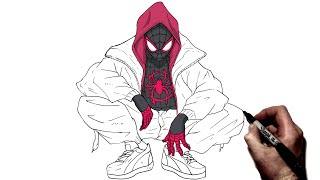 How To Draw Miles Morales | Step By Step | Spiderverse