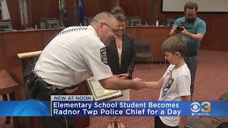 Elementary School Student Becomes Radnor Township Police Chief For A Day