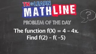 Evaluating Functions | Functional Notation |TNLearn |Mathline