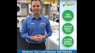 Simpson Top Load Washer (SWT9043A) | Betta Select