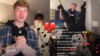 Sam and Colby are SPLITTING UP?! // Instagram Livestream