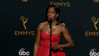 Regina King: Backstage Interview at the Emmy's 2016 | ScreenSlam