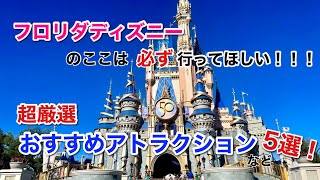 【フロリダディズニー】WDW全パークより見どころ厳選！おすすめアトラクションなど5選紹介！#disney #ディズニー