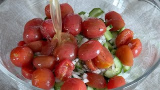 토마토와 오이는 이렇게 드세요. 토마토 샐러드/ cucumber salad/cucumber and tomato salad