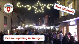 Ski season opening in Wengen! - Free Glühwein from every store!