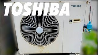 【TOSHIBA】東芝製冷凍機室外機 （稼働中） TOSHIBA freezer (running)