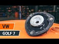 How to change front strut mount on VW GOLF 7 [TUTORIAL AUTODOC]