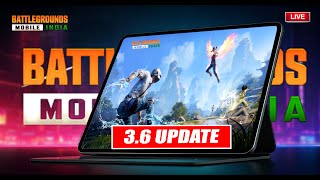 🔴BGMI 3.6 UPDATE || IPAD AIR M2... || by SOLDIER YT |in telugu| #bgmilivestream#pubg