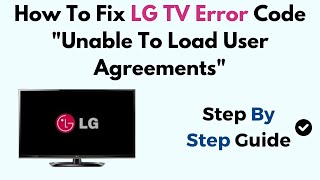 How To Fix LG TV Error Code \