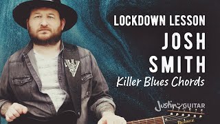 Josh Smith teaches Justin KILLER Blues chords!