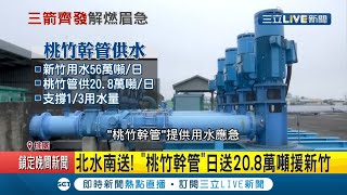 你用的水 我扛! 桃園淨水廠過濾民生用水日送20.8噸給新竹 支援近三分之一用量! 政府規劃水管聯通模式 方便調度水源│記者 程彥豪 劉家偉 林俊華│【LIVE大現場】20210309│三立新聞台