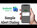 Tutorial Simple Alert Dialog in Android Studio 4.1