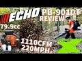 ECHO PB-9010T Review! World's STRONGEST Backpack Blower!!!