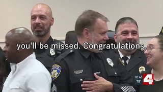 Alton police sergeant celebrated after 30 years of service
