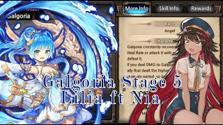 [King's Raid] - Galgoria Raid Stage 5 Lilia \u0026 Nia A220 [100% WR]