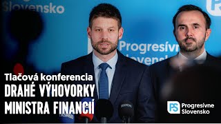 Drahé výhovorky ministra financií | Tlačová konferencia PS, 18. december 2024