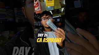 Day 26: CA Student Life – Library, Study, and Mini Vlog! 📚🔥 #caaspirant #shorts