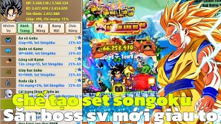 Hồi Sinh Ngọc Rồng - Chế Tạo Sét Kích Hoạt SONGOKU Đầu Sever Săn Boss Cực Đã !!!