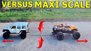 Axial 1/6 Scx 6 VS X-Maxx VS Losi 1/5  Rc Car Brushless Wrangler Rubicon Jeep Scx6