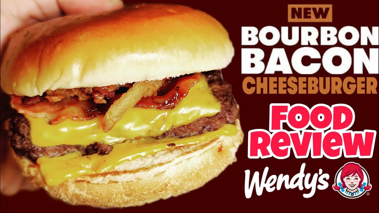 Wendy's New Bourbon Bacon Cheeseburger Food Review - YouTube