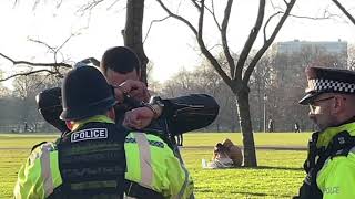 ANGER + SPITTING + ARREST at Speakers' Corner