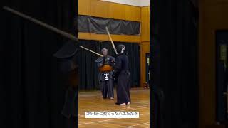 ﾌﾂｶｲﾁﾖｰに教わったハエたたき。遅すぎて逃げられた🤦‍♀️ #shorts #スポーツ #剣道 #sports #kendo #上段#ハエたたき#相上段#右片手上段