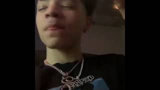 Lil mosey shows off his chains after supposedly getting robbed
