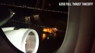 A350 Full Thrust Takeoff | Osaka Kansai Departure | 13-08-24