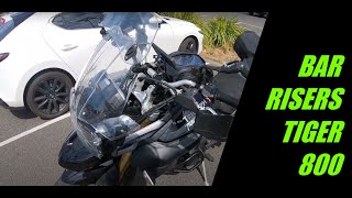 Bar Risers, Triumph Tiger 800.