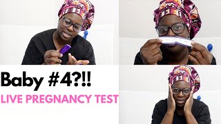 FINDING OUT I'M PREGNANT WITH BABY #4 + LIVE PREGNANCY TEST 2021|INITIAL REACTION