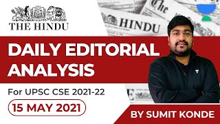 Daily Editorial Analysis from the Hindu |UPSC CSE/IAS |Sumit Konde |15 May 2021 Unacademy Articulate