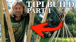 Building My New Off-Grid Rocky Mountain Home! | Tipi (Teepee) Build - Part 1